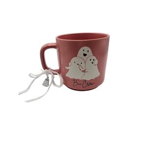 Halloween Mug Ghosts Pink Boo Crew Ghost Charm‎ 18 oz NEW